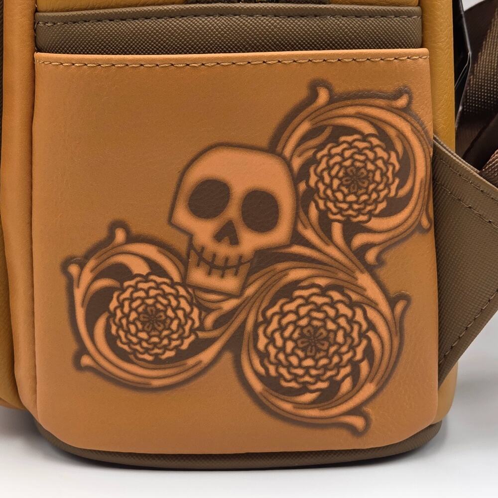 Loungefly Disney Pixar Coco Floral Miguel Tonal Mini Backpack New - Picture 10 of 11